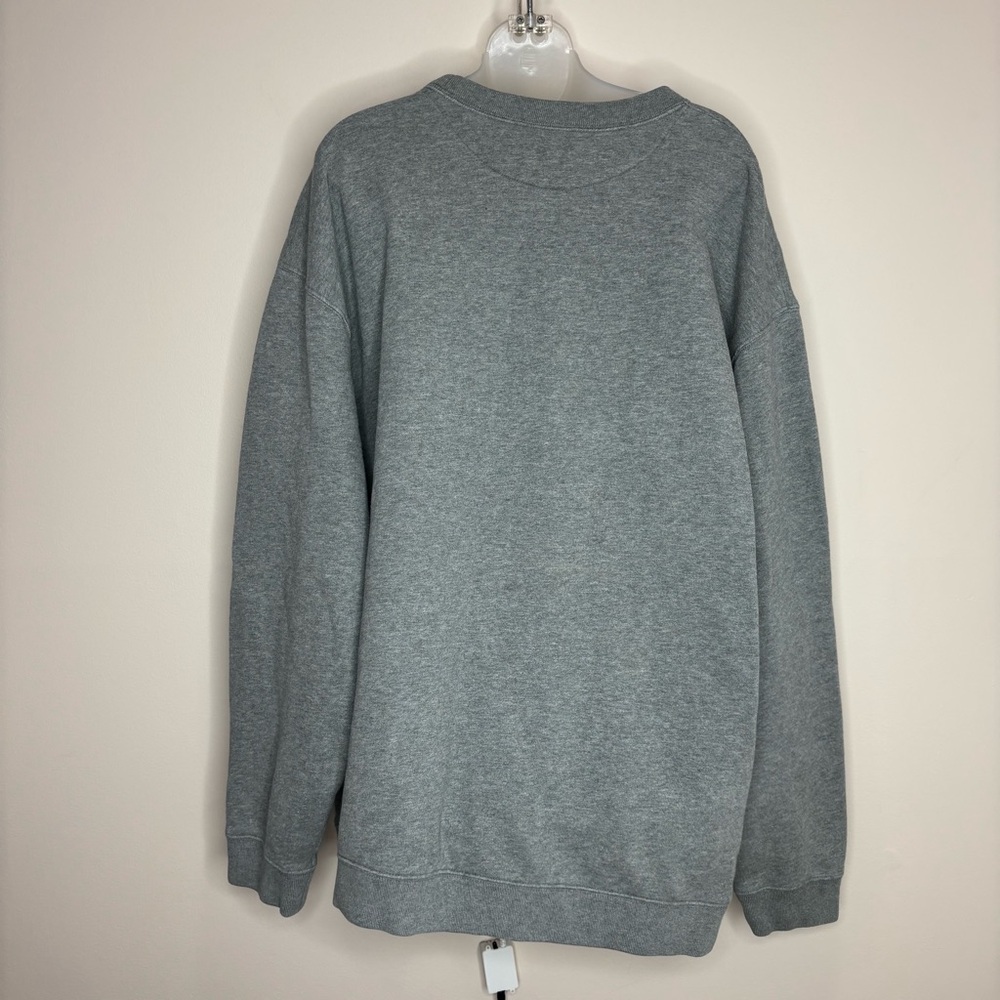Timber Wolf Ridge Oversized y2K cozy Gray Grey Crewneck Sweatshirt 2XL - Picture 4 of 9
